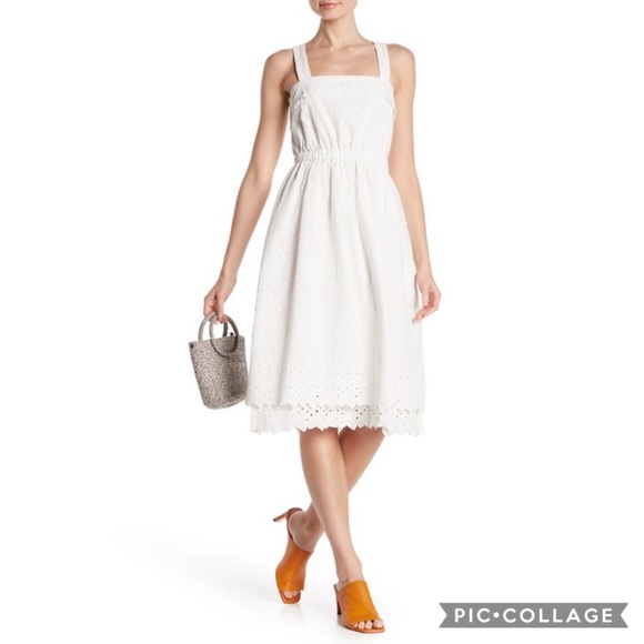 Madewell Dresses & Skirts - NWT Madewell Eyelet Lace Tiered Midi Dress 12
